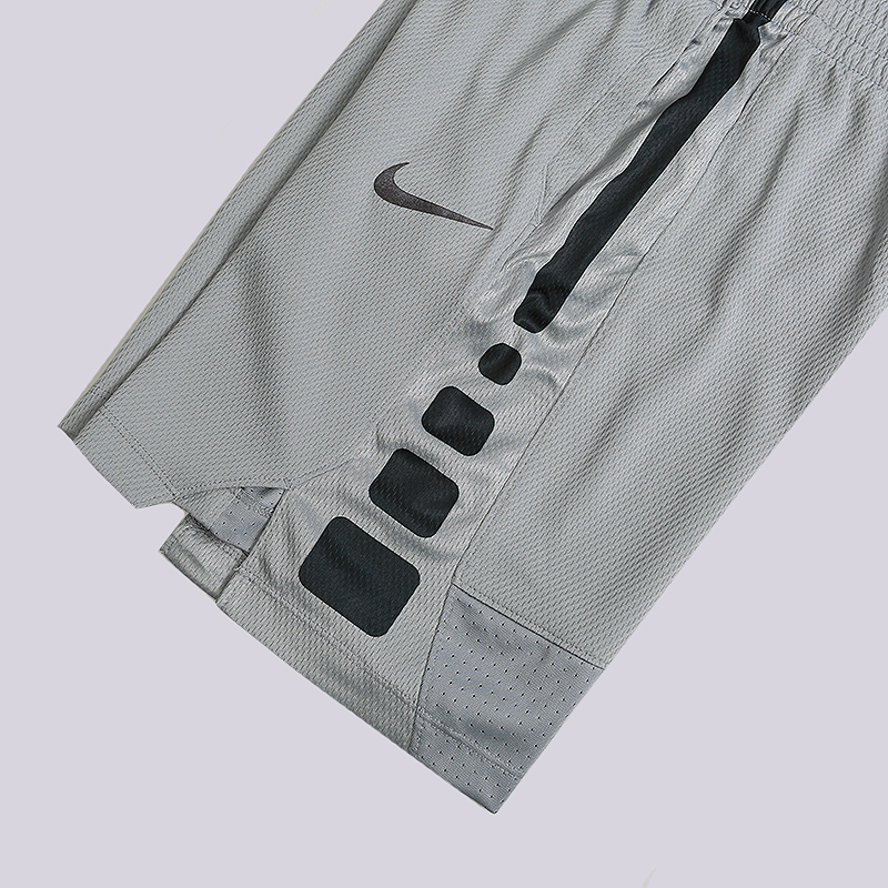 детские серые шорты Nike Dri-FIT Elite Older Kids' Basketball Shorts 850877-065 - цена, описание, фото 2